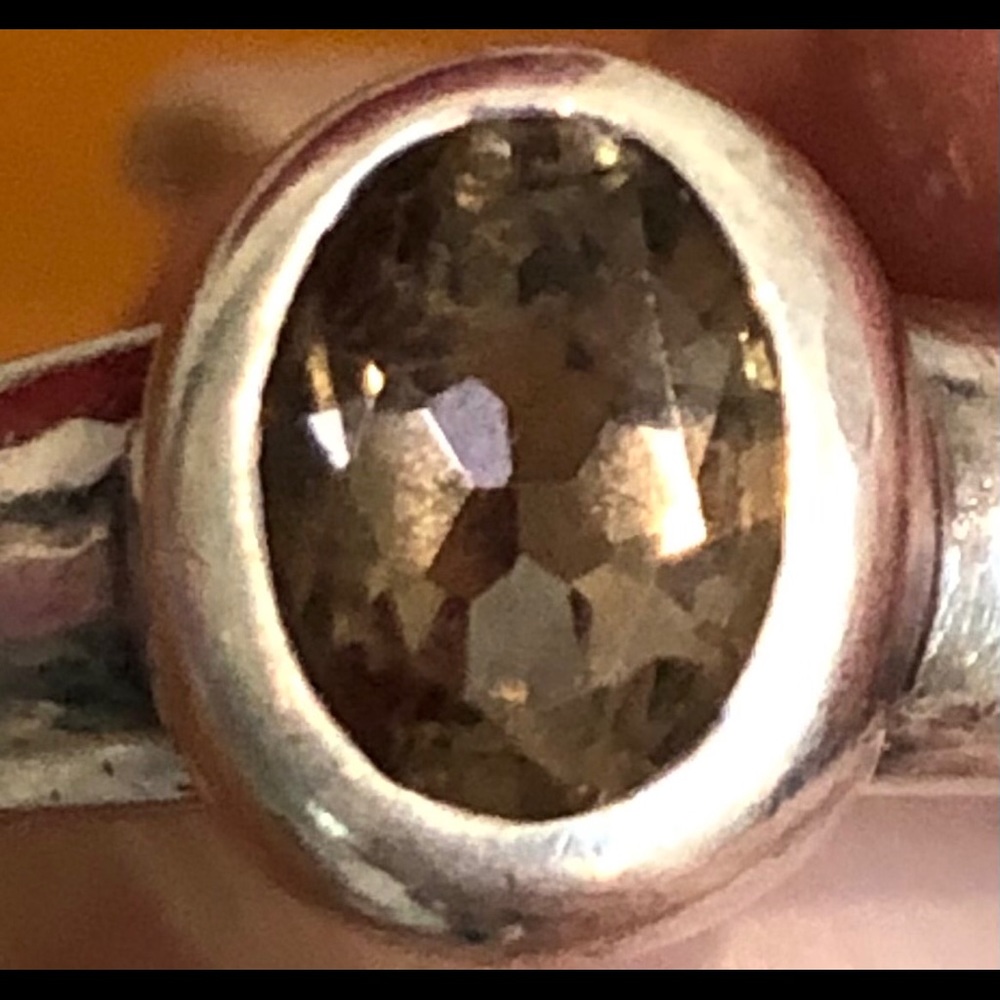 BOMA Silver Ring Faceted Stone - Picture 3 of 5